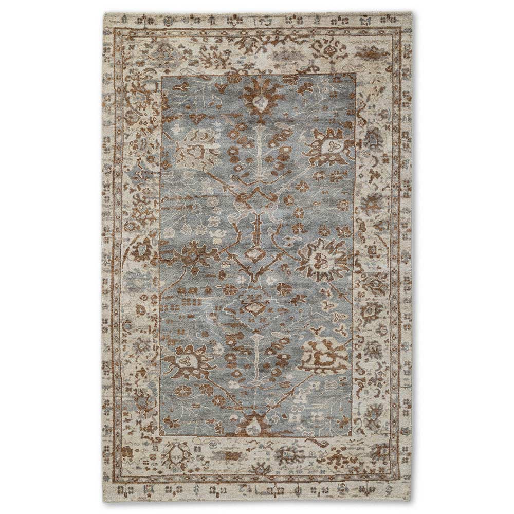 Light Grey New Zealand Wool Hand Knotted Premium Rug