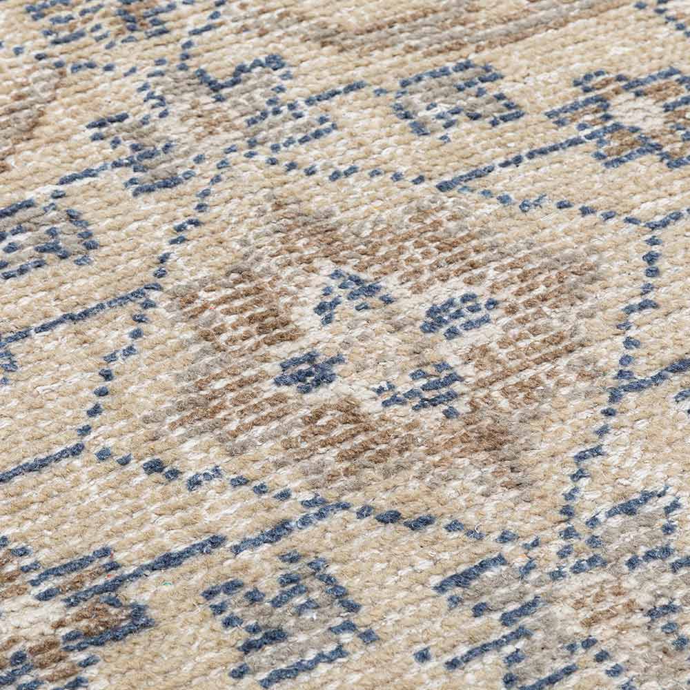 Hand Knotted Cream New Zealand Woollen Rug