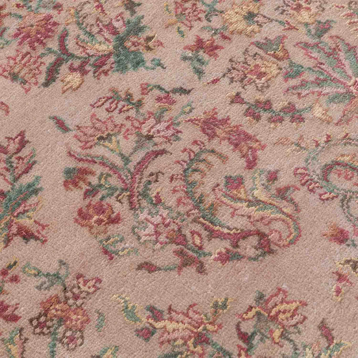 New Zealand Peach Woollen Hand Knotted Rug