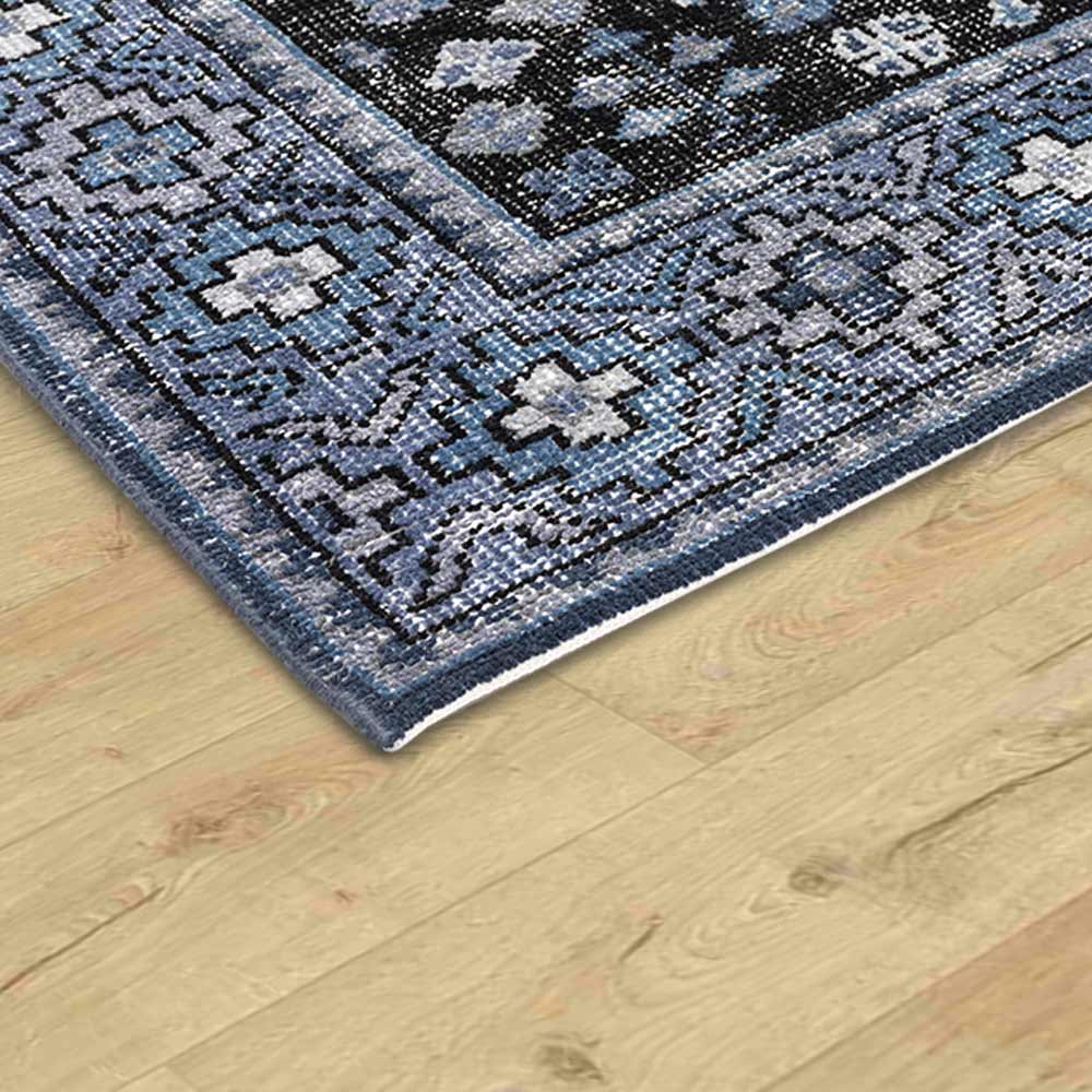 Blue Woollen Premium Hand Knotted Rug