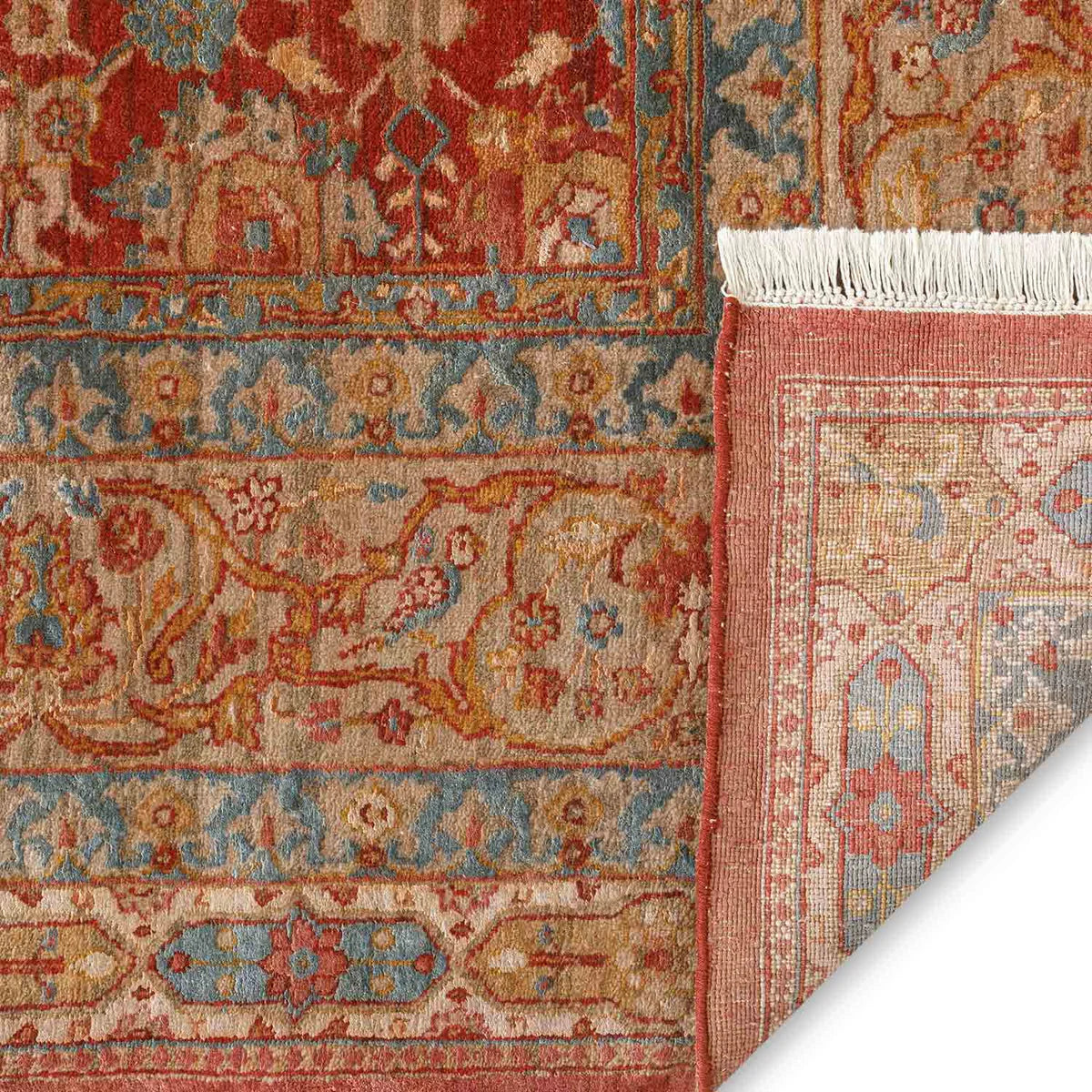 Bright Red Woollen Hand Knotted Premium Rug