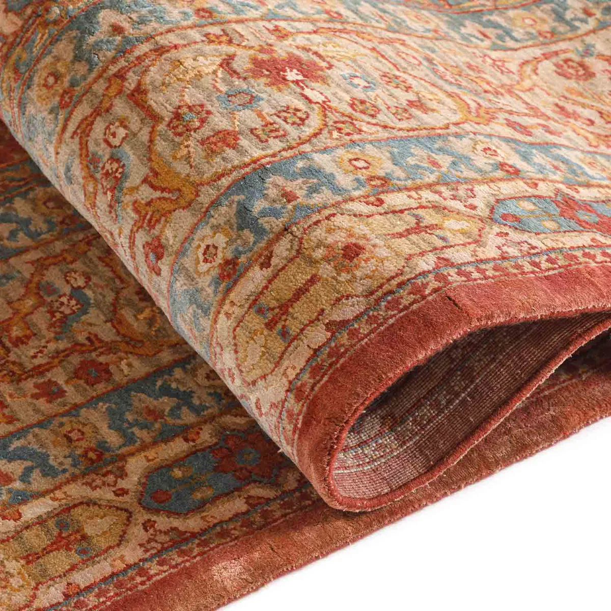 Bright Red Woollen Hand Knotted Premium Rug