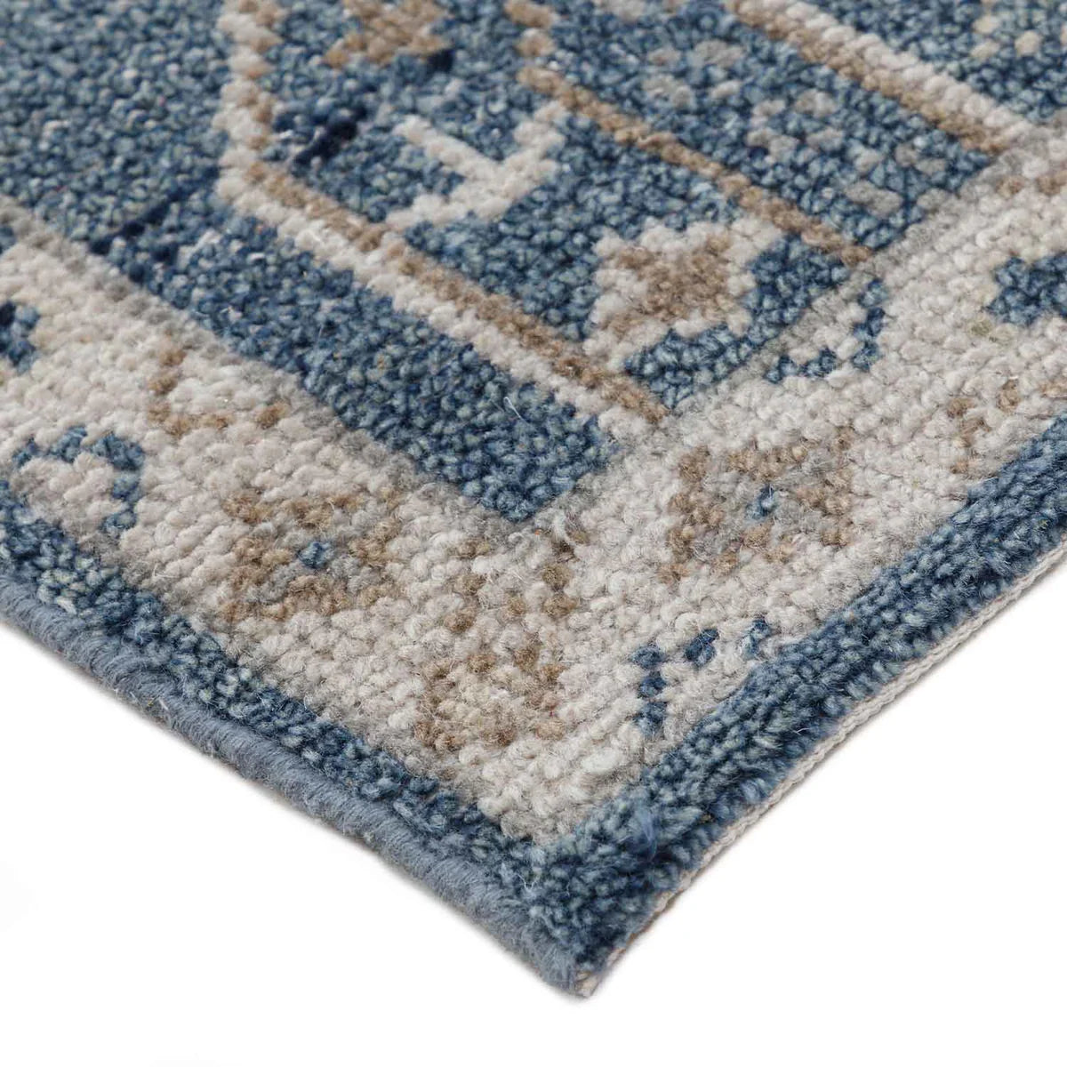 Hand Knotted Blue New Zealand Woollen Rug