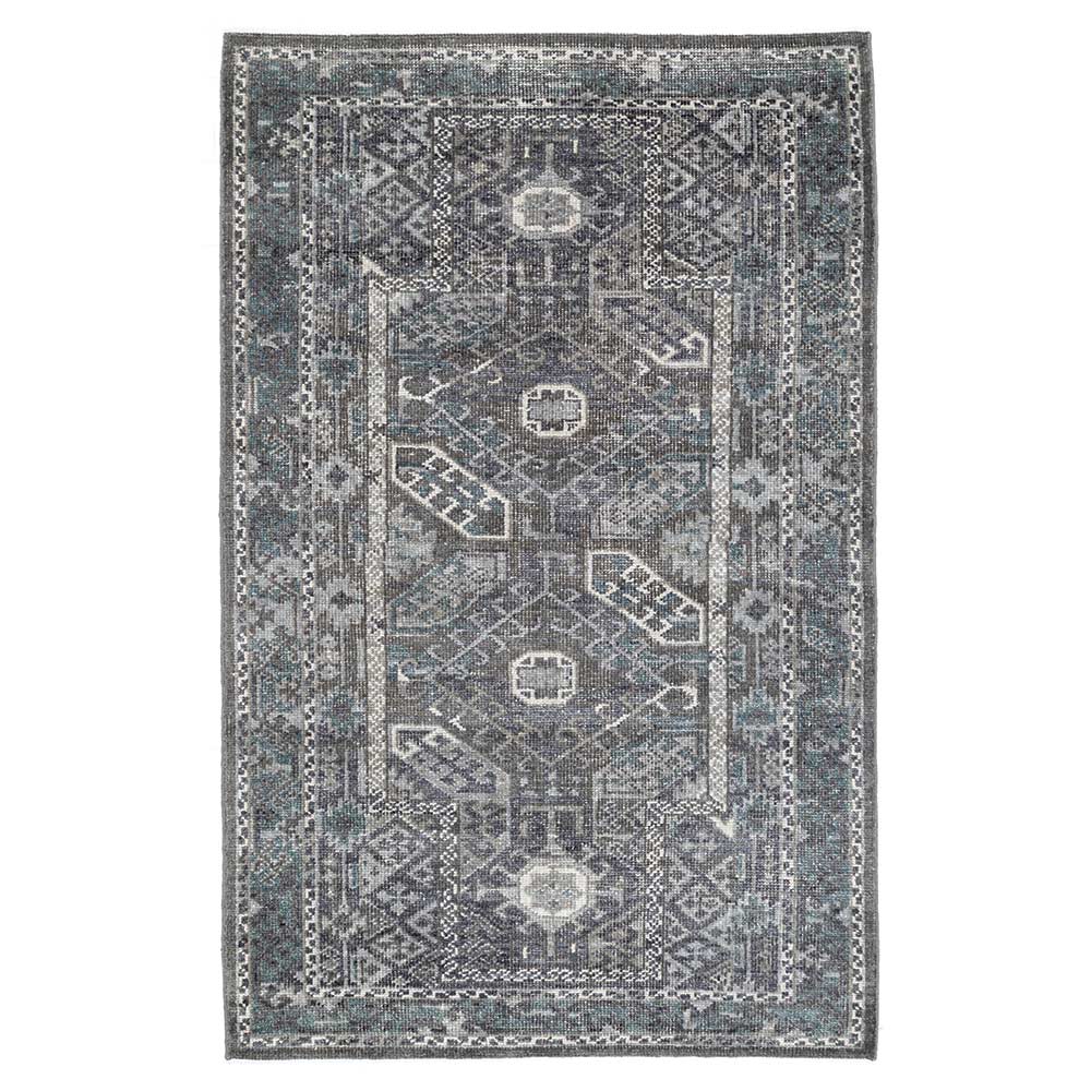 New Zealand Dark Grey Woollen Hand Knotted Rug