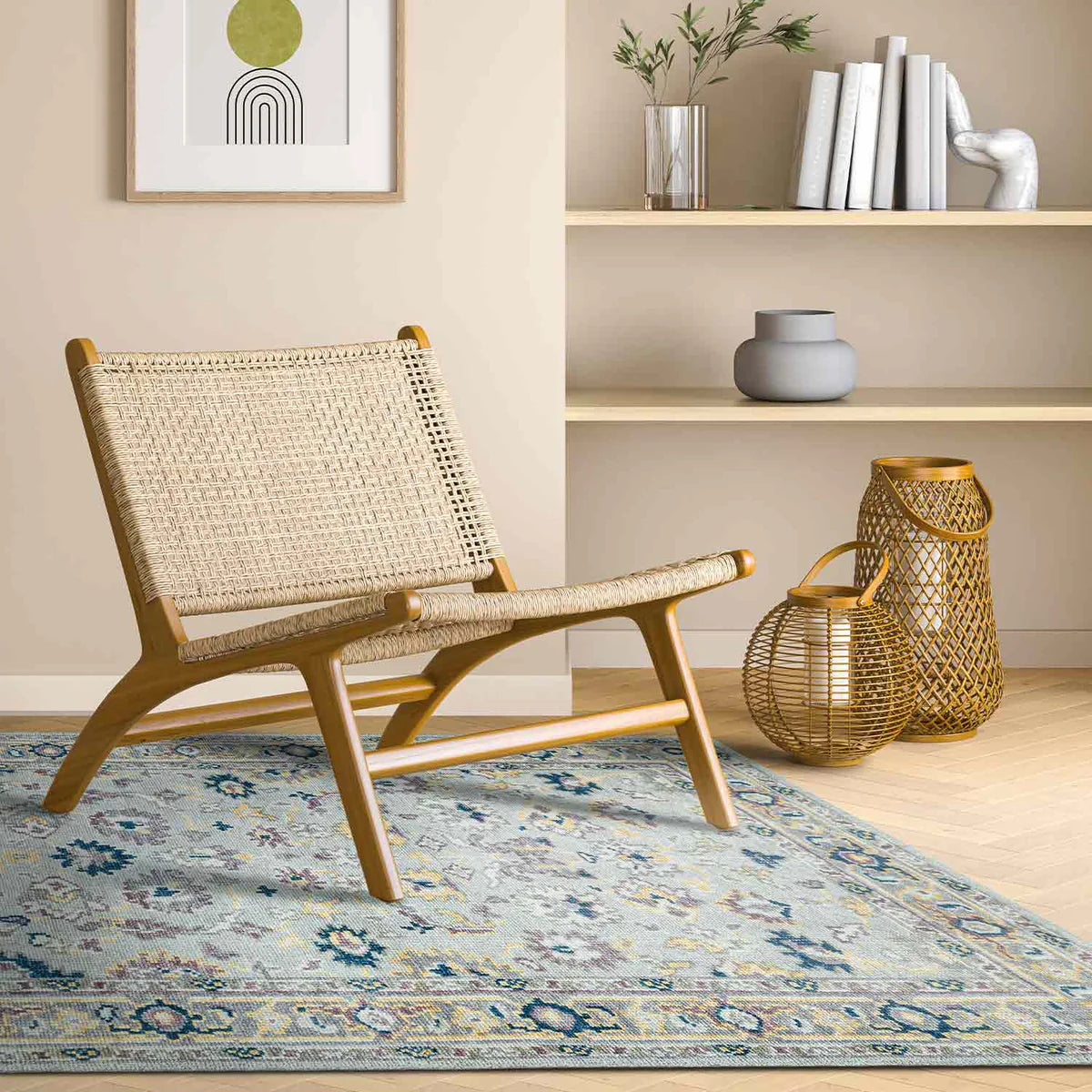 Light Shade Woollen Hand Knotted Premium Rug