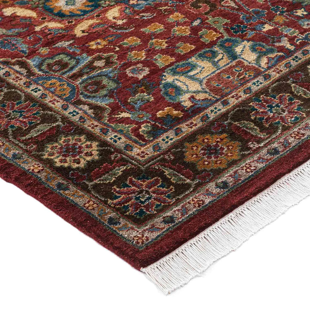 New Zealand Woollen Hand Knotted Red Rug