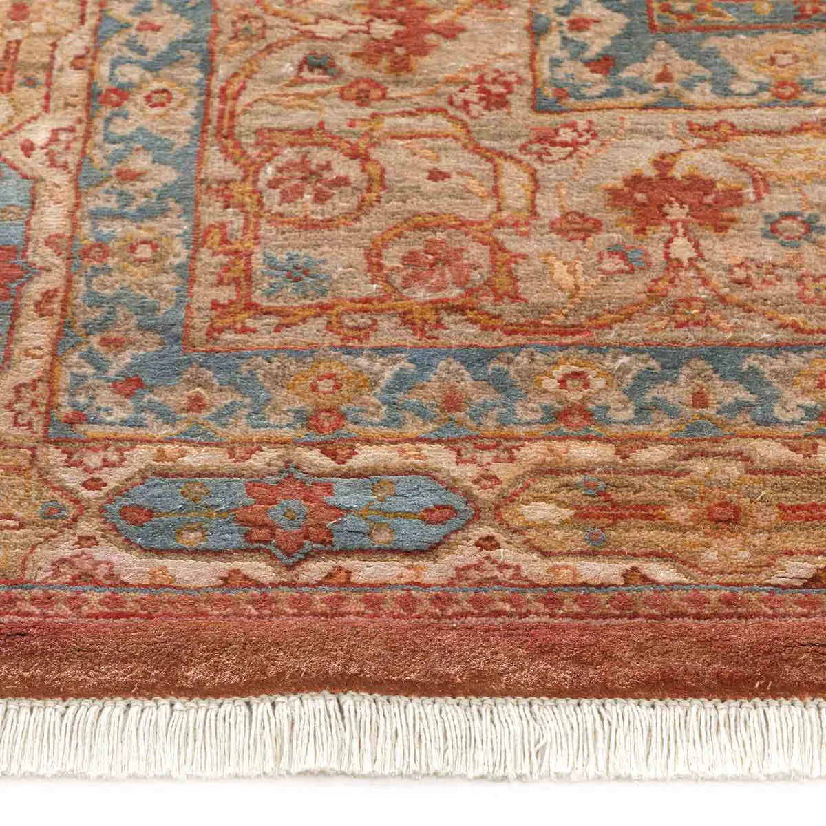 Bright Red Woollen Hand Knotted Premium Rug