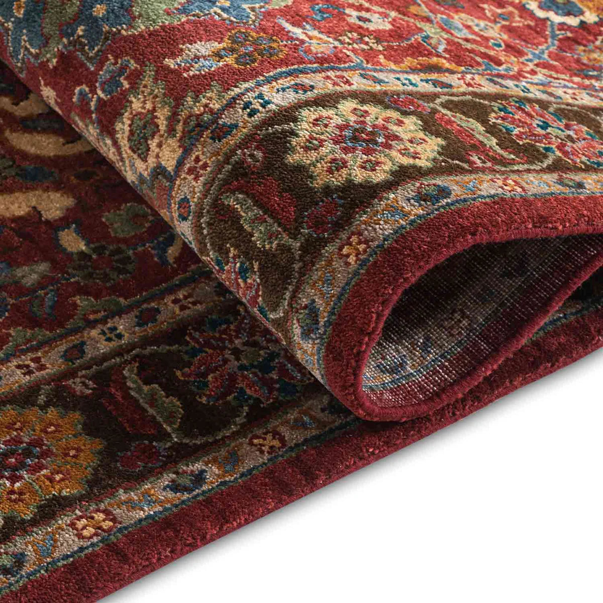 New Zealand Woollen Hand Knotted Red Rug