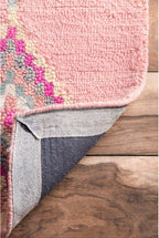 Hand-Tufted Belini Hand Tufted Wool Area Rug, 5' x 8', Pink
