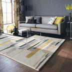Yellow Wool Hand-Tufted Carpet for Living Room Bedroom Drawing Room Hall and Floor Color Yellow