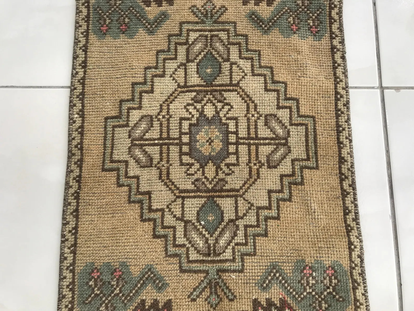 Hand Knotted Brown Oushak Rug Elegant Charcoal Gray and Ivory Oushak Rug