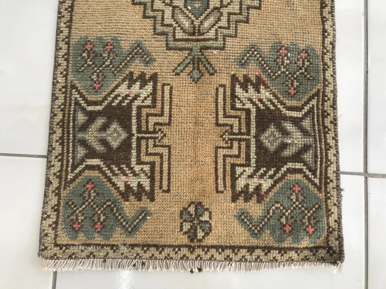 Hand Knotted Brown Oushak Rug Elegant Charcoal Gray and Ivory Oushak Rug