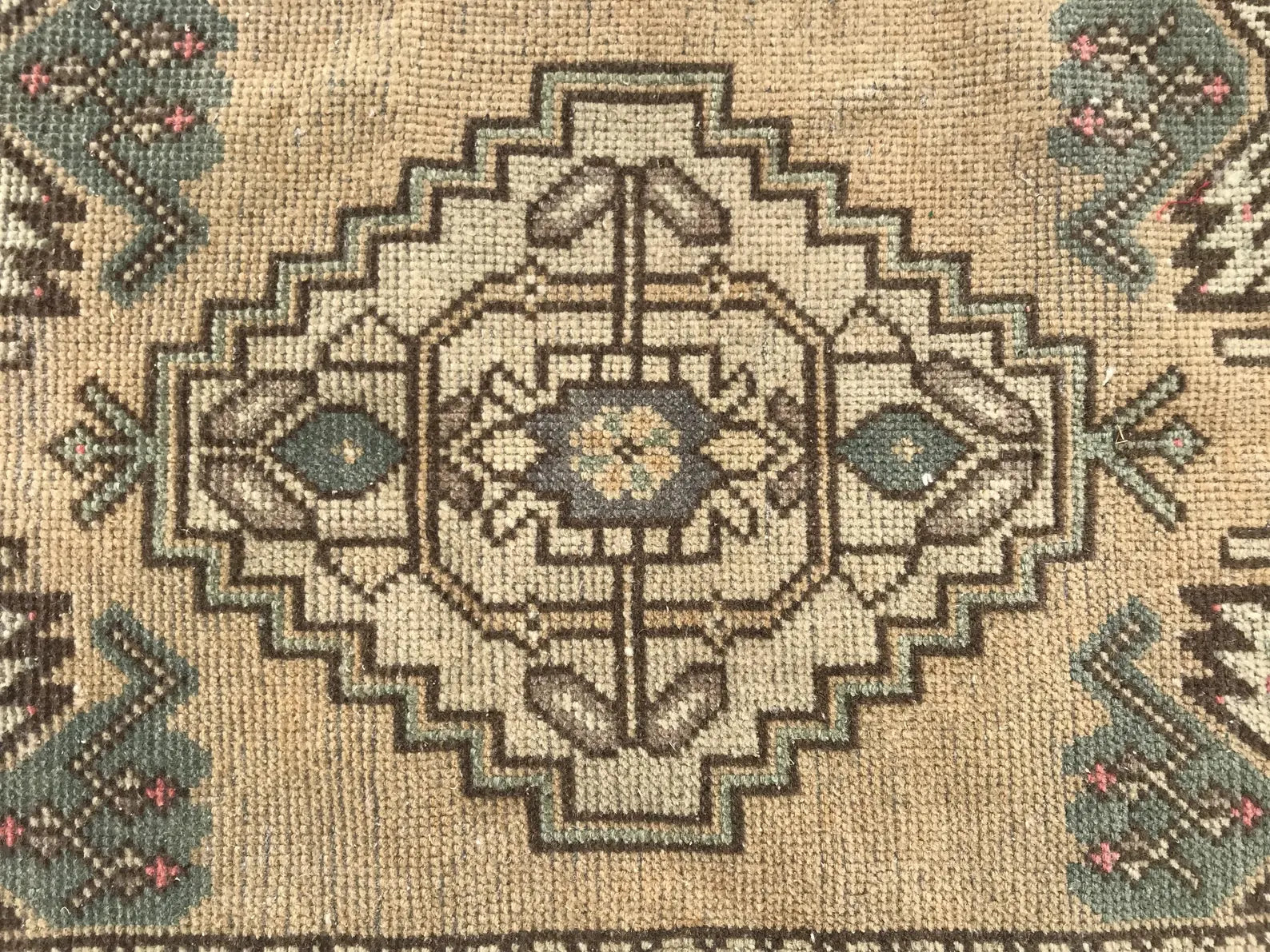 Hand Knotted Brown Oushak Rug Elegant Charcoal Gray and Ivory Oushak Rug