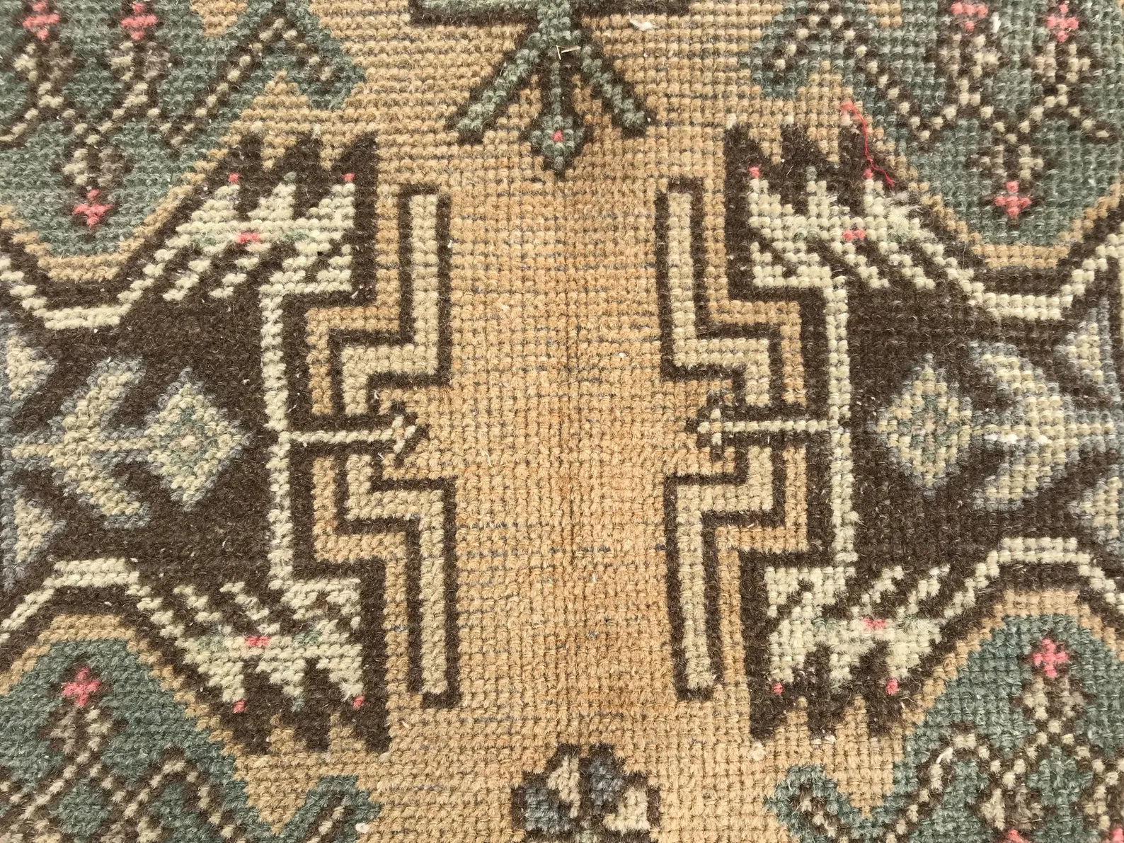 Hand Knotted Brown Oushak Rug Elegant Charcoal Gray and Ivory Oushak Rug