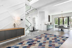 Hand-Tufted Eclipse Modern Checkered Geometric Purple Cream Indoor Soft Area Rug for Living Room, Bedroom, Dining Room, and Office - 5' x 8' (Exact Size: 5'3" X 7'7")