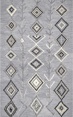 Hand-Tufted Belini Area Rug, 4x6, Dark Grey