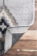 Hand-Tufted Belini Area Rug, 4x6, Dark Grey