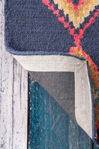 Hand-Tufted Belini Runner Rug  2 6x 6 Navy