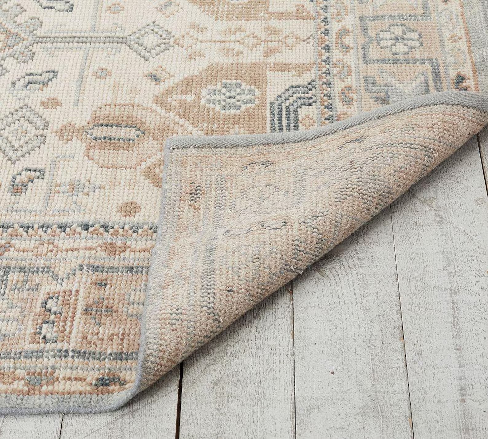 Hand-Knotted Wool Rug 8x10 9x12 10x14 Muted Area Hand Knotted Rugs