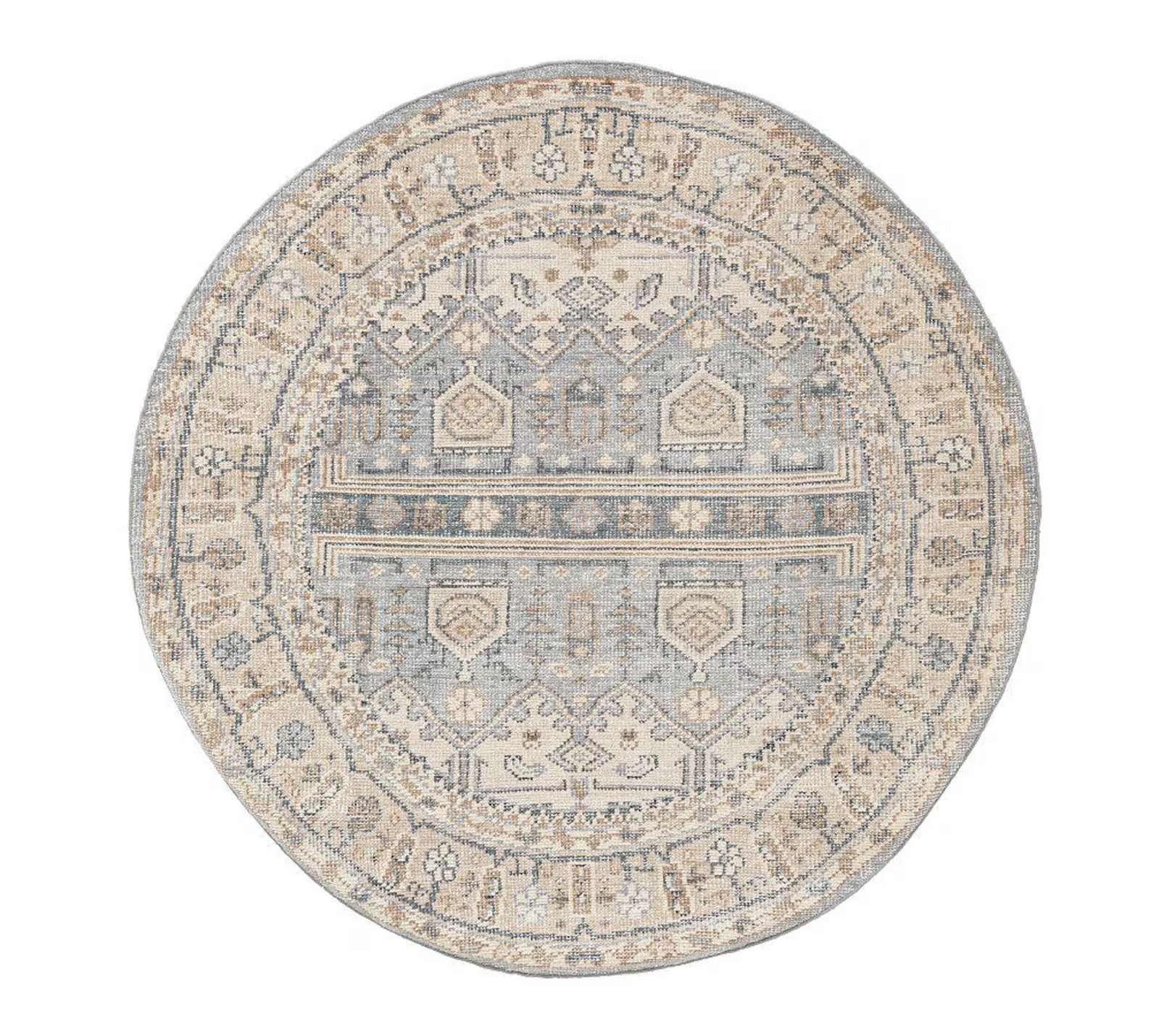 Hand-Knotted Wool Rug 8x10 9x12 10x14 Muted Area Hand Knotted Rugs