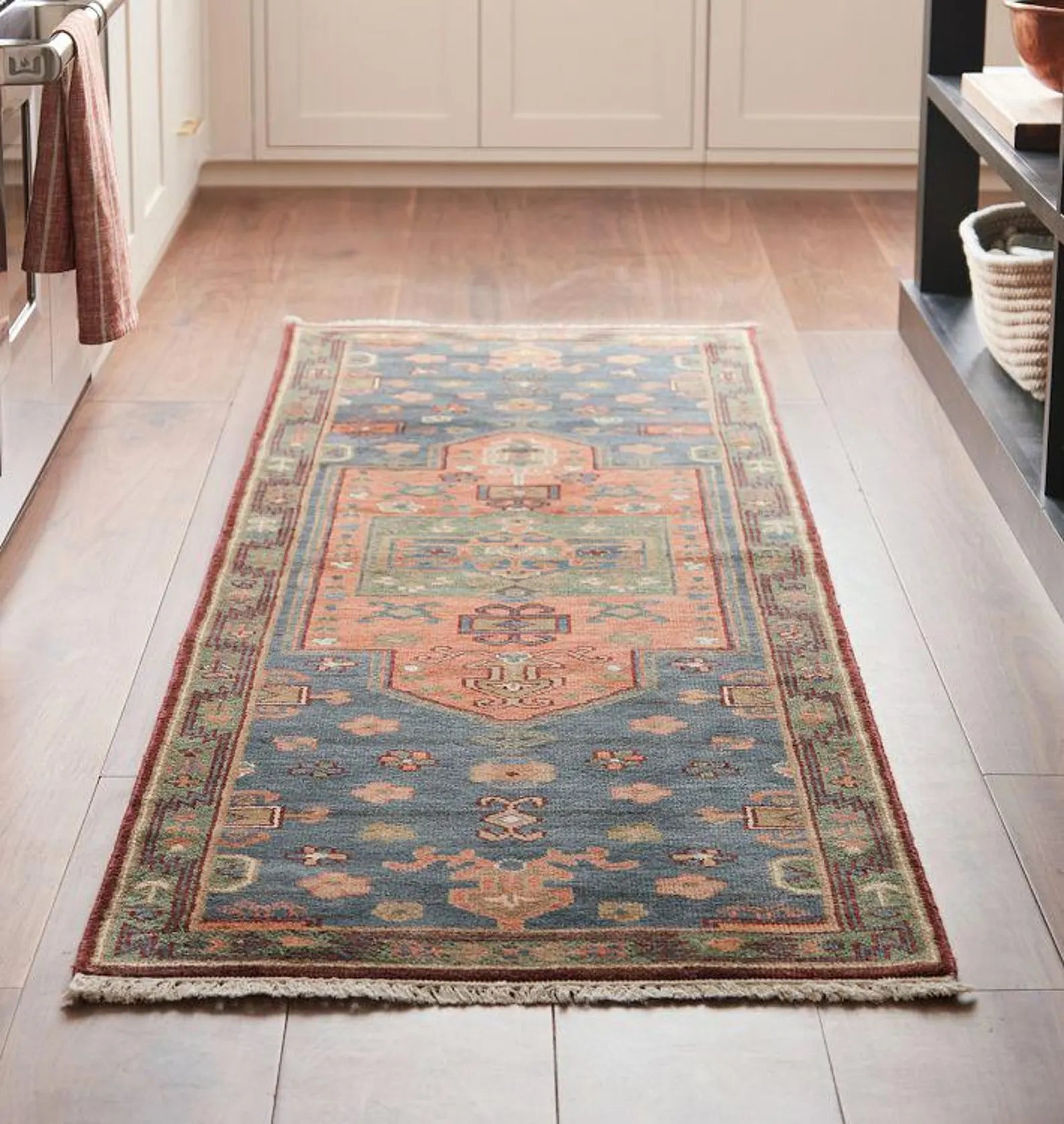Hand Knotted Blue Traditional Rug | New Zealand Wool Rug | Turkish Oushak Hand Made — 8x10, 9x12, 12x15 | Turkish Contemporary rug