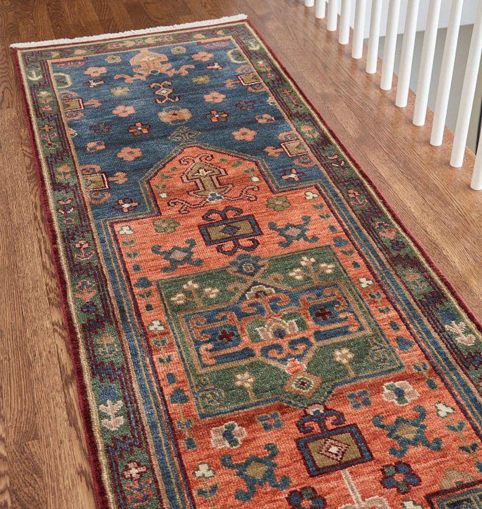 Hand Knotted Blue Traditional Rug | New Zealand Wool Rug | Turkish Oushak Hand Made — 8x10, 9x12, 12x15 | Turkish Contemporary rug
