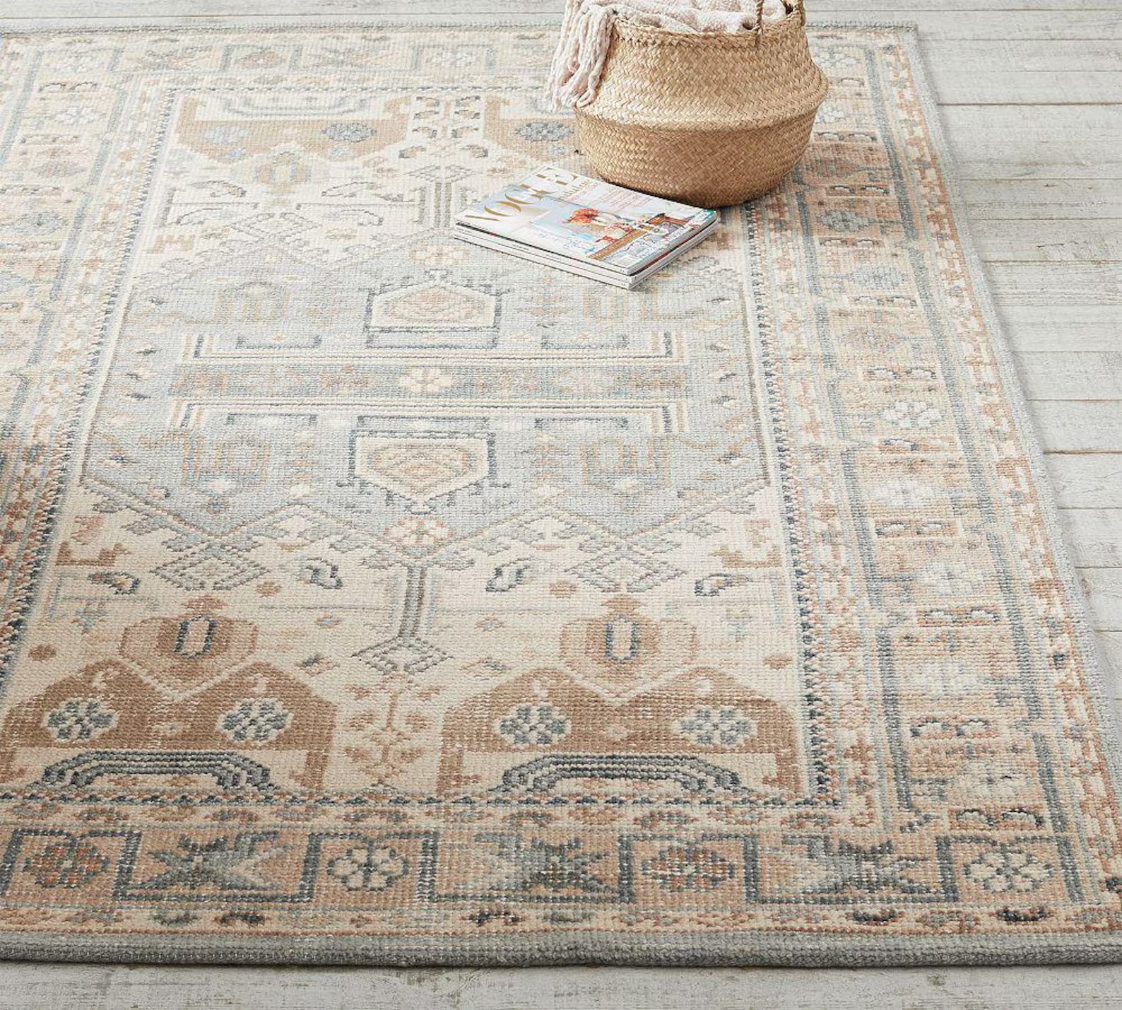 Hand-Knotted Wool Rug 8x10 9x12 10x14 Muted Area Hand Knotted Rugs