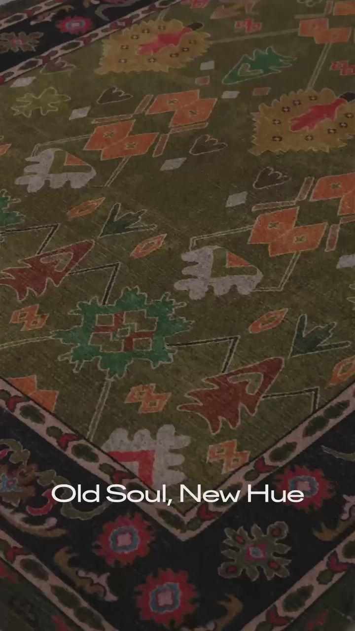 Low Pile Royal Blue 8x10 Hand Knotted Carpet Floral Oushak Rug Rug Hallway Rugs 100% Wool Rug 8X10, 9X12, 10X14, 12X15, 12X18 Made To Order