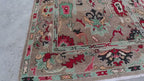 Natural Oushak Rug Turkish NewZealand Wool Rug / Rug for Bedroom Hand Knotted Carpet